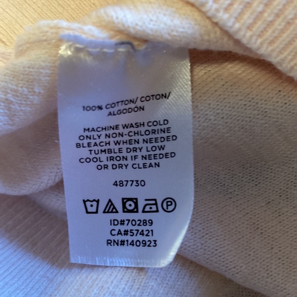 Loft long sleeve button sweater in pink - size L - Picture 8 of 9